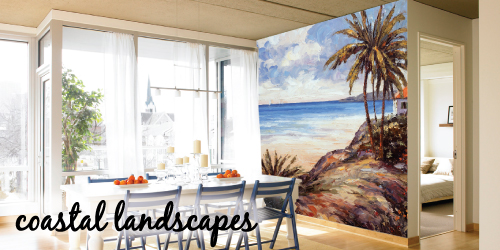 coastal landscape murals