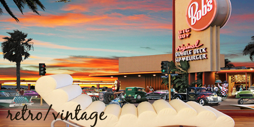 retro and vintage murals