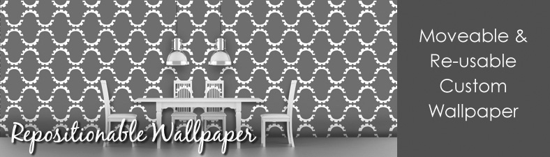 Repositionable wallpaper murals